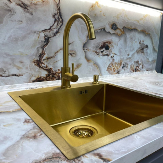 Кухня Силк Муссон Дуб Галифакс Олово Woodlux профиль Gola