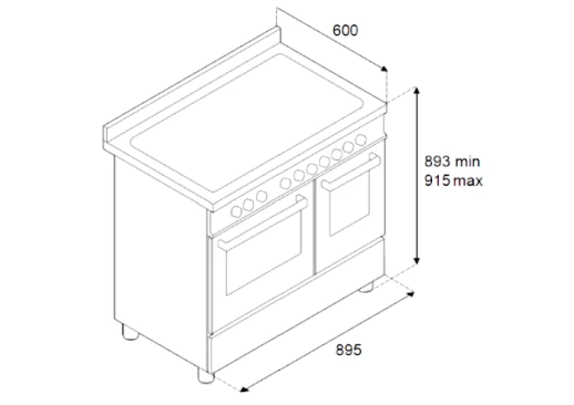 Комбинированная кухонная плита Bertazzoni PRO96L2EGIT2