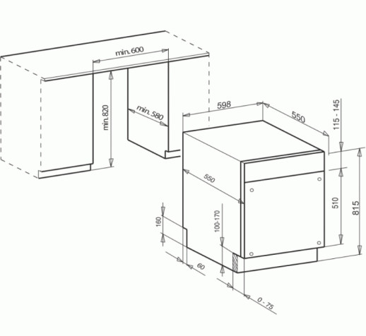 Посудомоечная машина встраиваемая Kaiser S60 I 69 XL