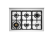Комбинированная кухонная плита Bertazzoni PRO96L2ENET2