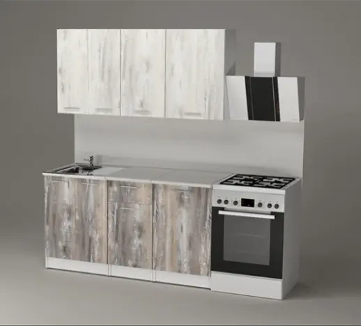 Кухня Герда "Нормал" Пайн белый / Пайн экзотик