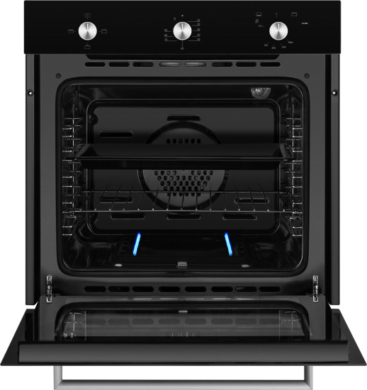 Газовый духовой шкаф Weissgauff WGO 706 BLACK GLASS