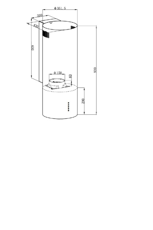 Кухонная вытяжка Delonghi Oriana 315 NM
