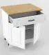Белый вегас Стол рабочий 800 мм 2 двери + 1 ящик
