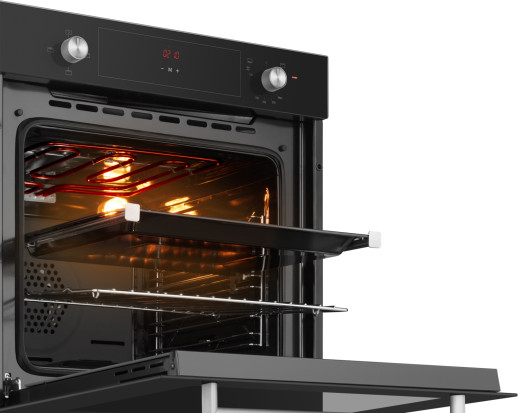 Газовый духовой шкаф Weissgauff WGO 706 D BLACK GLASS