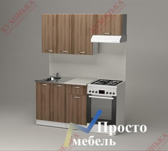 Кухня Герда "Нормал" Шимо темный Белый