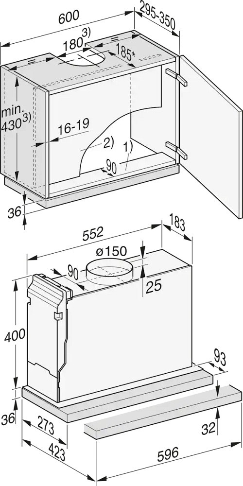 Кухонная вытяжка Miele DAS 2620 EDST