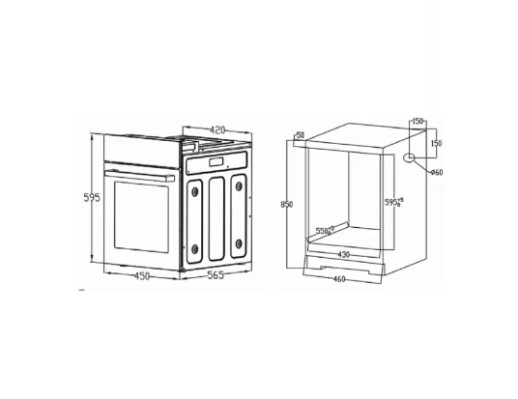 |Discount|Электрический духовой шкаф Evelux EO 440 PX