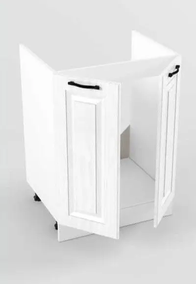 Белый вегас Стол-тумба под мойку 600 мм 2 двери