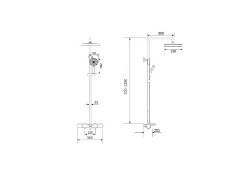 Душевая система Oulin OL-HT-2318