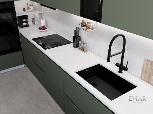 Кухонная мойка Emar EMB-660(UN) PVD Black