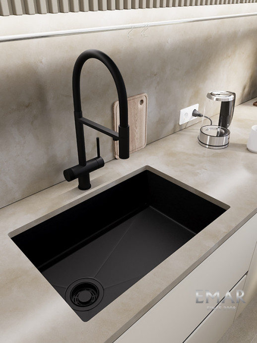 Кухонная мойка Emar EMB-660(UN) PVD Black