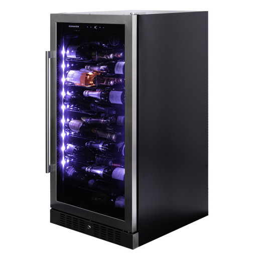 Полувстраиваемый винный шкаф Dunavox DX-70.258SS