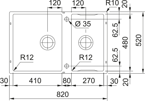 Мойка для кухни Franke Box Center BWX 120-41-27