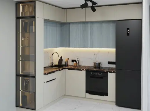 Кухня Керамик Монблан Аква 1900х2600