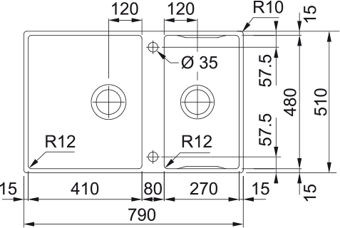 Мойка для кухни Franke Box Center BWX 220-41-27