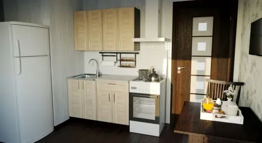 Кухонный гарнитур "Квадро дуб сонома/Малага" 1200 мм