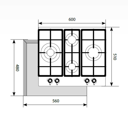 Варочная панель Lex GVG 643C BL