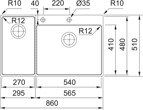 Мойка для кухни Franke Box Center BWX 220-54-27