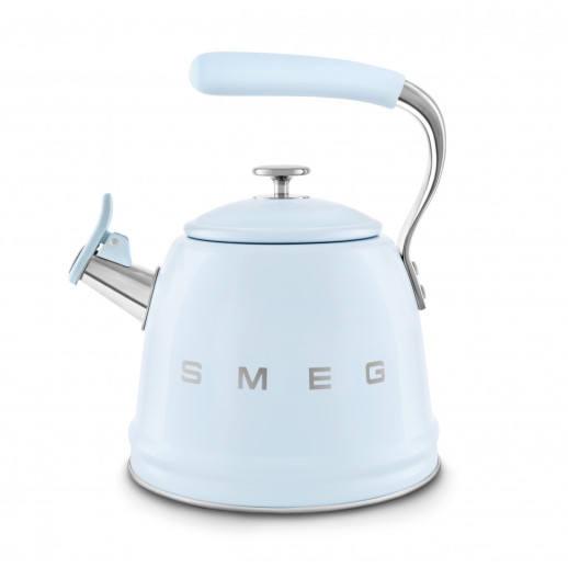Чайник со свистком Smeg WKF01PB голубой