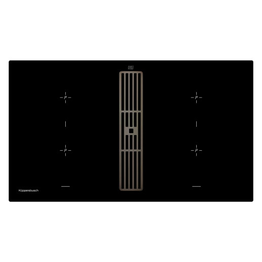 Варочная панель с вытяжкой Kuppersbusch KMI 9850.0 SR Black Chrome