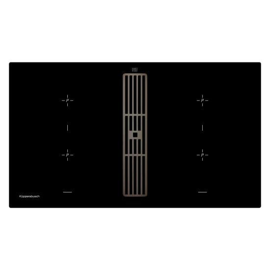 Варочная панель с вытяжкой Kuppersbusch KMI 9850.0 SR Black Chrome