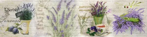 Серия Тиснение Матовые фартуки 2440*610*6мм Лаванда