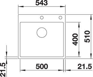 Мойка для кухни Blanco SUBLINE 500-IF/A