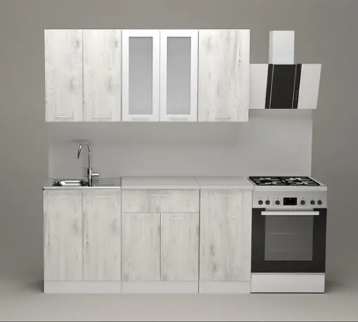 Кухня Герда "Стандарт" Пайн белый / Белый