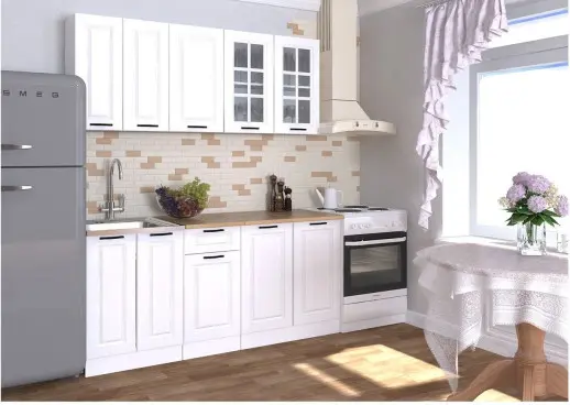 Кухонный гарнитур "Белый вегас" 1800мм