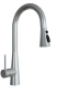 Смеситель Florentina ВИТА Pro Stainless steel высокий излив хром
