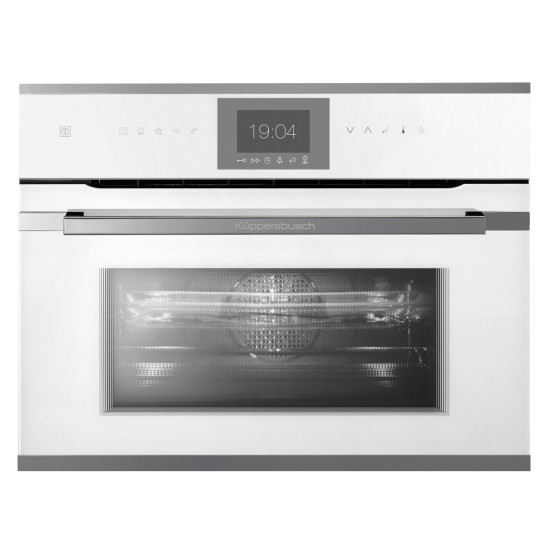 Электрический духовой шкаф с функцией СВЧ Kuppersbusch CBM 6550.0 W3 SILVER CHROME