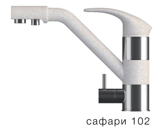 Смеситель "ДУО" Сафари №102