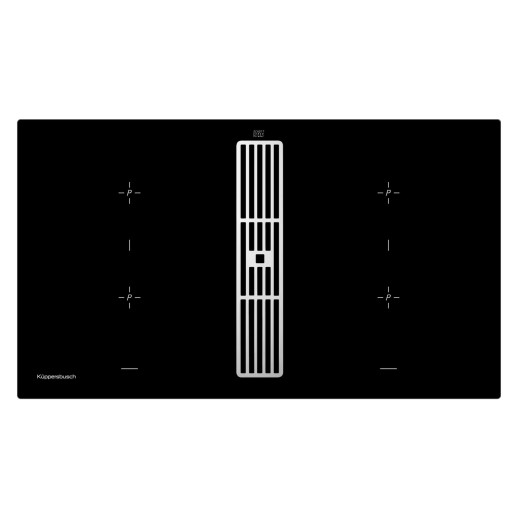Варочная панель с вытяжкой Kuppersbusch KMI 9850.0 SR Silver Chrome