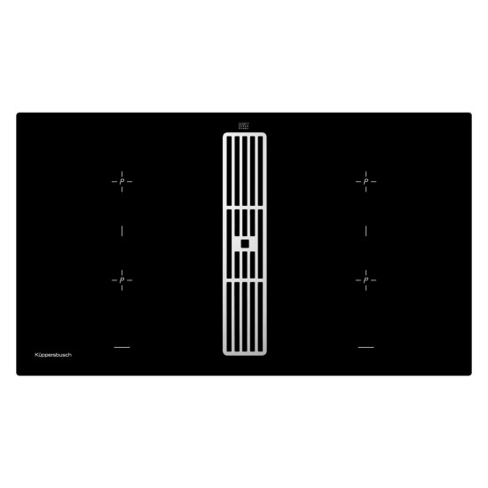 Варочная панель с вытяжкой Kuppersbusch KMI 9850.0 SR Silver Chrome