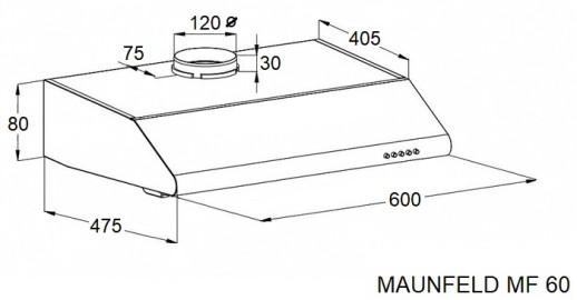 Кухонная вытяжка Maunfeld MF 60 Белая