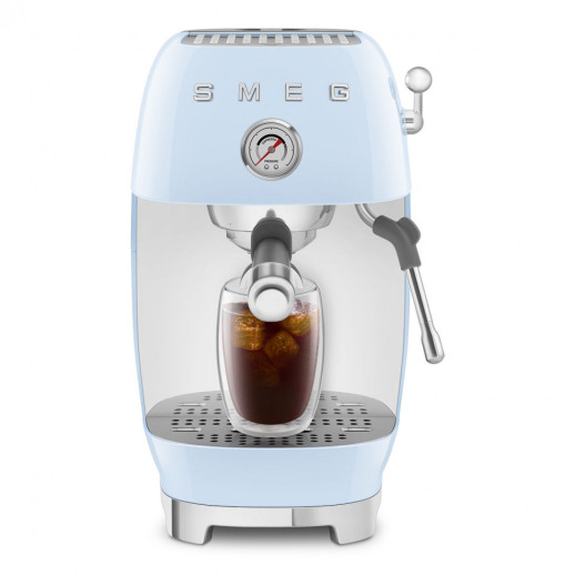 Кофемашина Smeg ECF03PBEU пастельный голубой