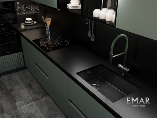 Смеситель Emar ЕС - 7024GRN PVD Dark