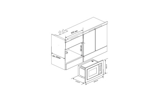 Микроволновая печь встраиваемая Haier HMX-BTG207B