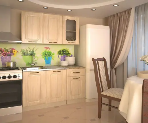 Кухня МДФ Грецкий орех 1200мм