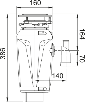 Измельчитель пищевых отходов Franke SLIM 75