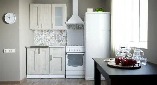 Кухонный гарнитур "Квадро Шимо светлый" 1000 мм