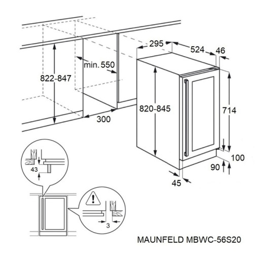 Винный шкаф Maunfeld MBWC-56S20
