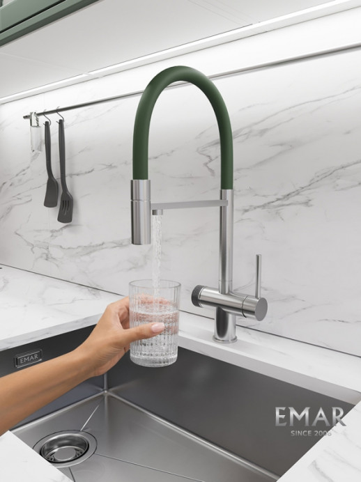 Смеситель Emar ЕС - 7024GRN SATIN