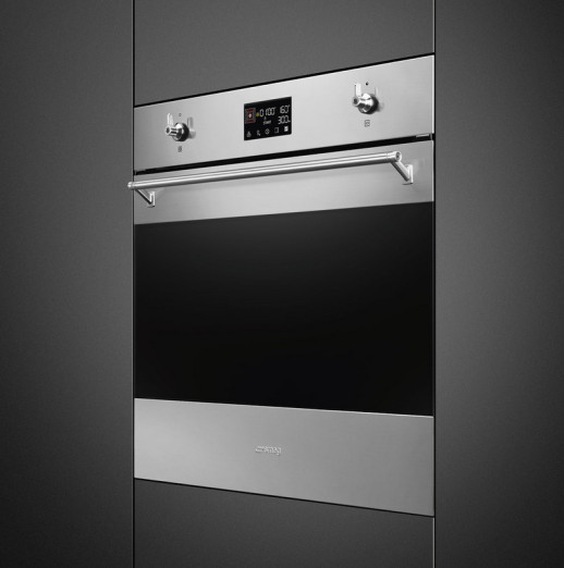Электрический духовой шкаф с СВЧ Smeg SO6302M2X