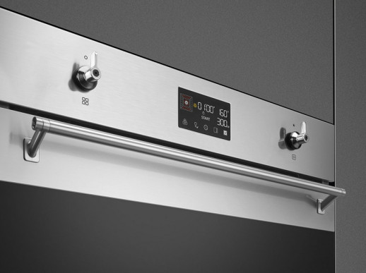 Электрический духовой шкаф с СВЧ Smeg SO6302M2X