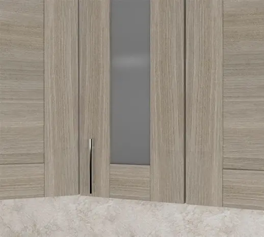 Кухонный гарнитур "Квадро Шимо светлый" 1600 мм