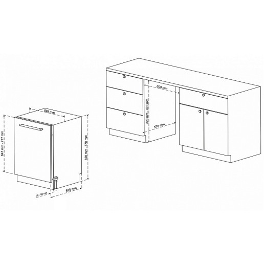 Посудомоечная машина Korting KDI 60898 I