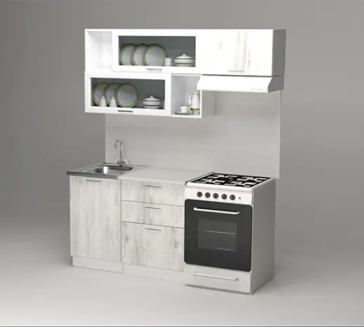 Кухня Герда "Экстра" Пайн белый / Белый