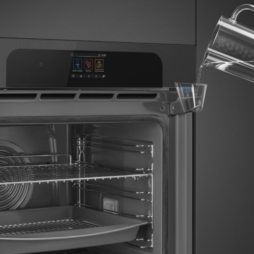 Электрический духовой шкаф с функцией пара Smeg SOP6204S2PB